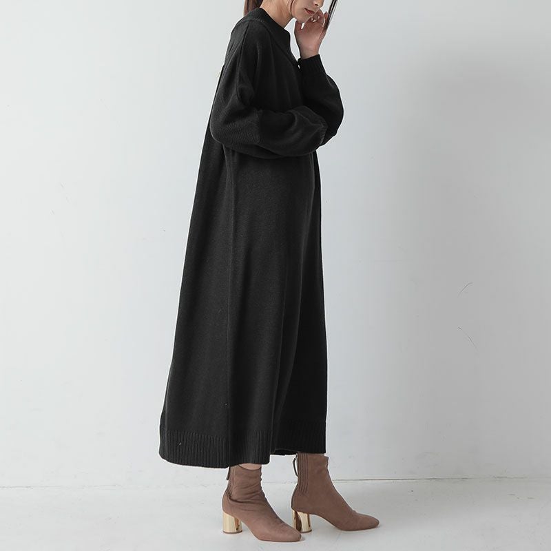 an/eddy 一点物 BIG SIZE ニットクッション アンエディ 限定 Aラインロングニットワンピース F 【メール便対応不可】 | and it_(