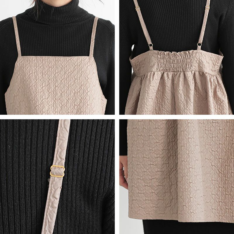 エンボス加工ビスチェキャミソール M L 【メール便対応可】 | and it_(