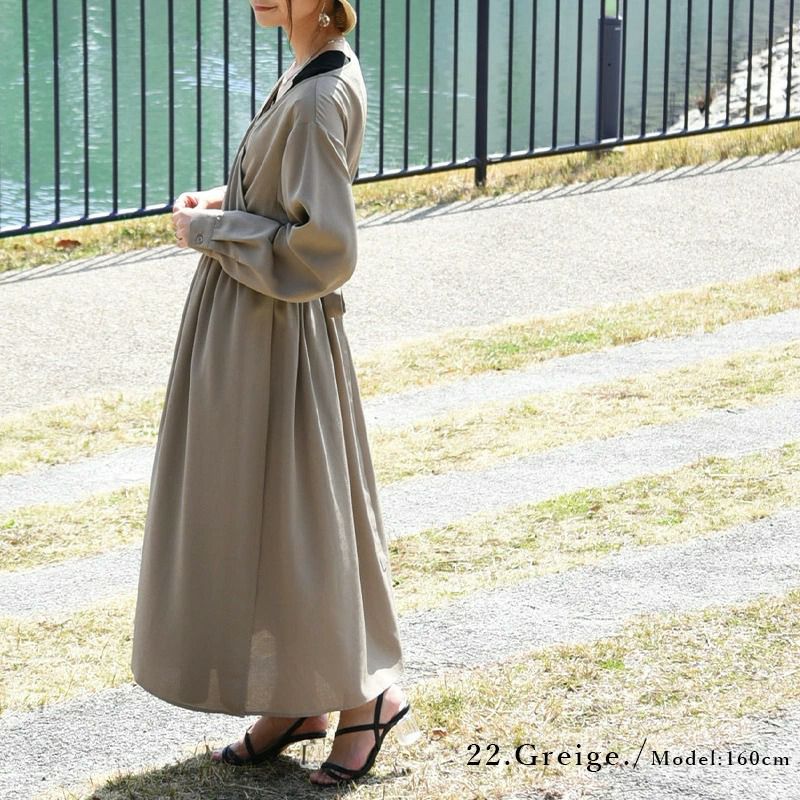 デイリーラッシュガードカシュクールワンピース M-L 【メール便対応
