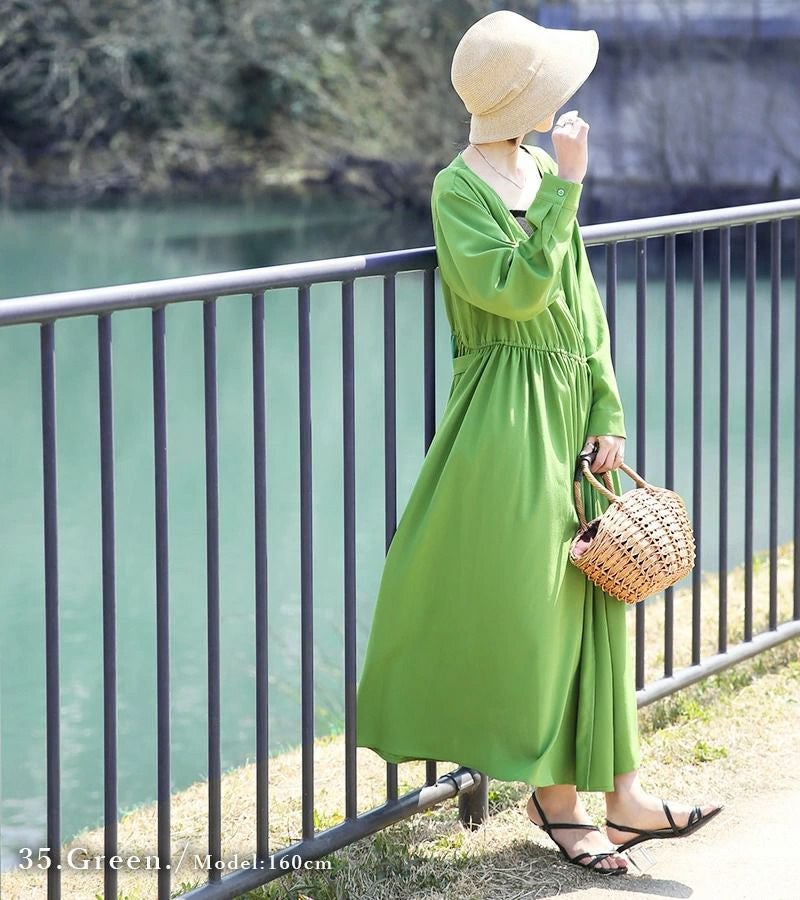 デイリーラッシュガードカシュクールワンピース M-L 【メール便対応