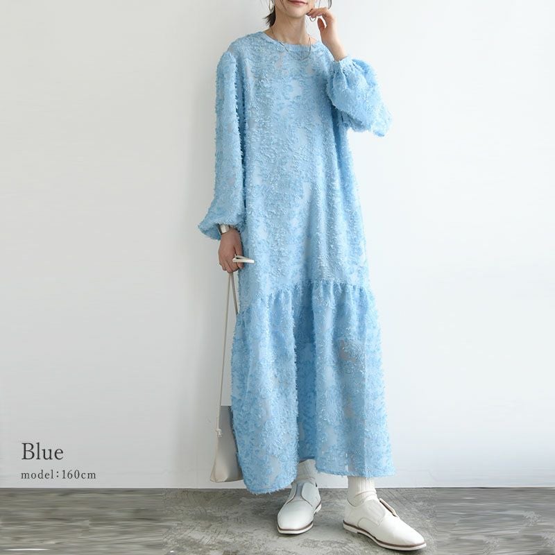 花柄シアージャガード前後2wayワンピース M 【メール便対応不可