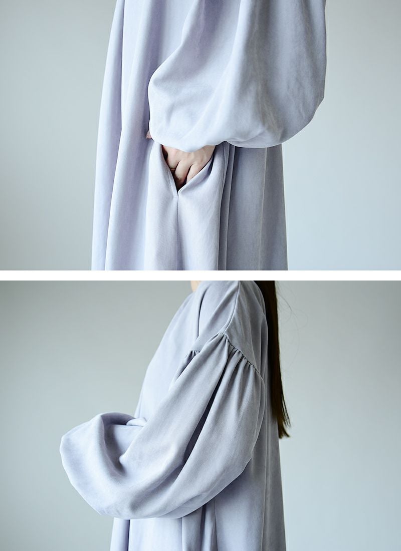 コーデュロイフリルギャザーシャツワンピース M-L 【メール便対応不可
