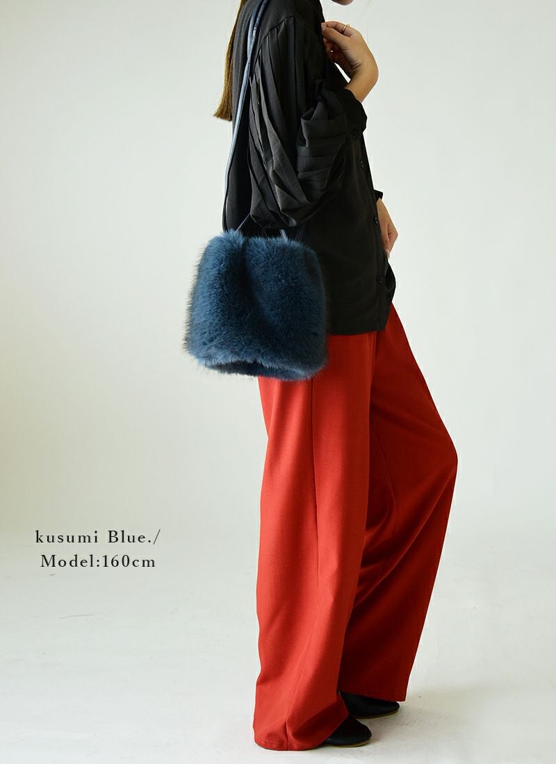 a a point etc. ネイビー ファー ショルダーバッグ ダブルフェイスミニショルダーバッグ(バッグ)｜FURFUR（ファーファー