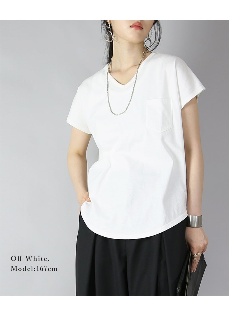 汗しみないTシャツ［VネックポケットTEE］ M-L L-LL LL-3L 【メール便