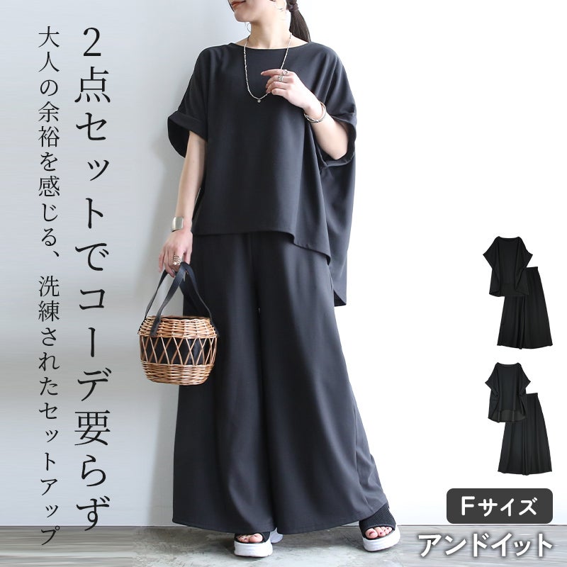 オーバーサイズセットアップ F 【メール便対応不可】 | and it_(アンド